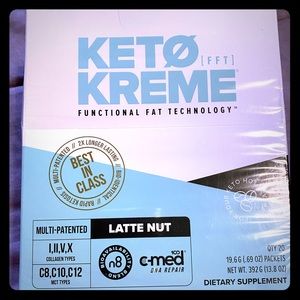 New Unopened Box Pruvit Latte Nut Kreme